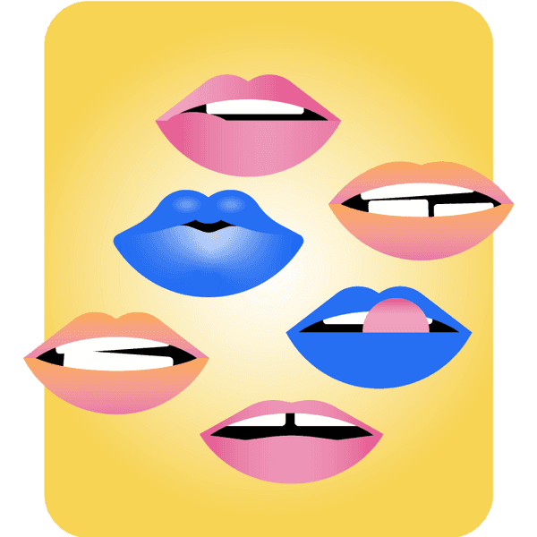 Ilustración de varias denticiones con diversas maloclusiones