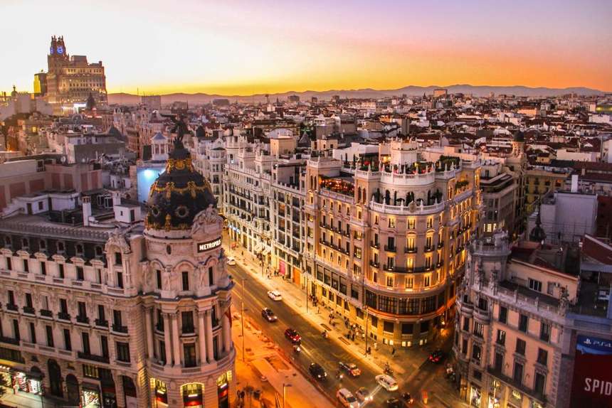 Foto de la ciudad de Madrid por el fotógrafo Florian Wehde